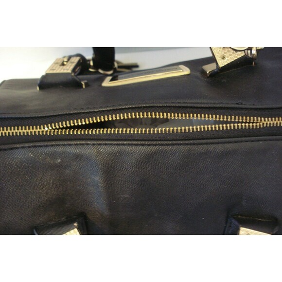 Marc New York Purse Large Satchel Leather Handbag Gold Hardware - Picture 8 of 10